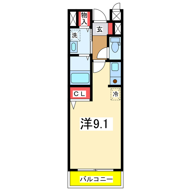 プルメーリアの間取り