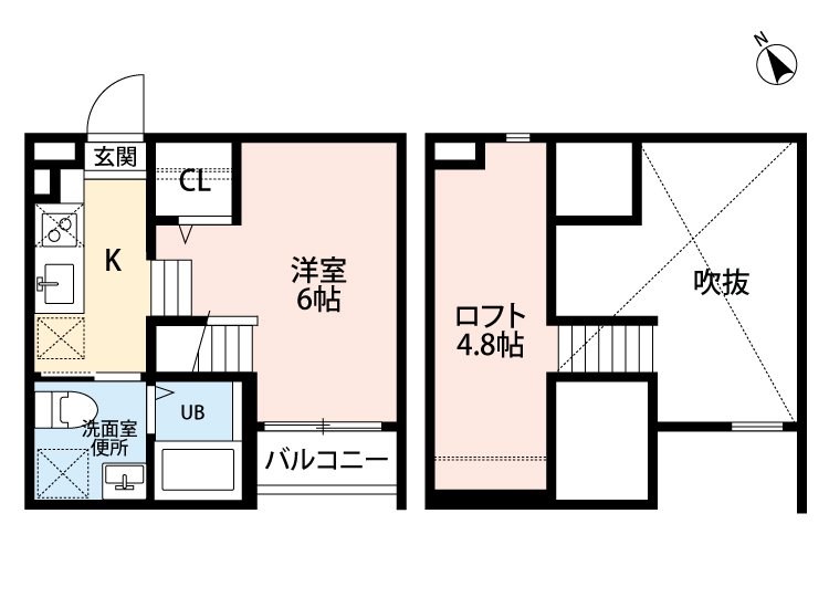 名古屋市中川区荒江町のアパートの間取り