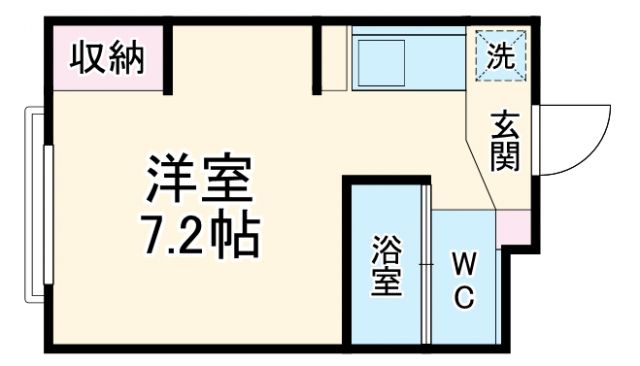 岐阜市茜部本郷のマンションの間取り