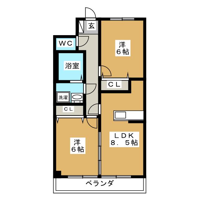 栗林第３ビルの間取り