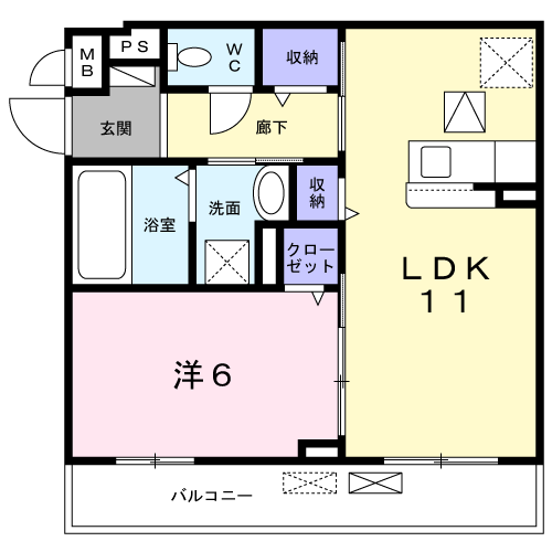 ヴィラ　シャルマンの間取り