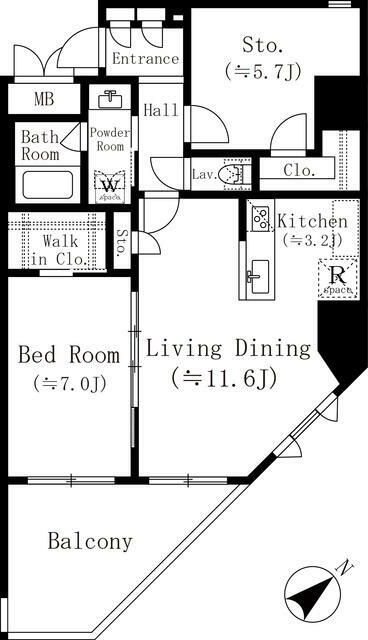 堀之内マンション(ホリノウチマンシヨン)の間取り