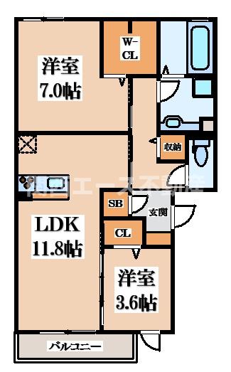 ボヌールの間取り