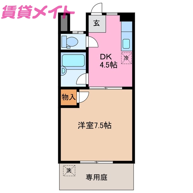 コーポ牛場の間取り