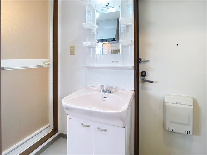 洗面設備　※写真は同物件の別部屋です