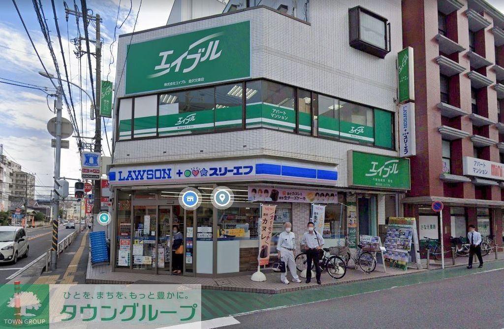 コンビニ　ローソン・スリーエフ金沢谷津店（コンビニ）まで140m