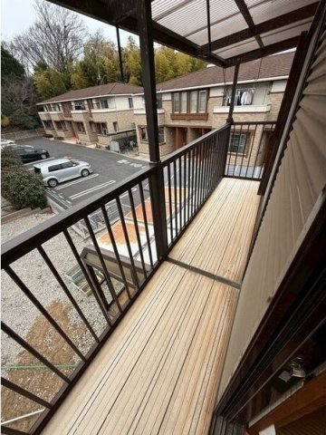 バルコニー　落ち着いた時間を過ごせるバルコニーです