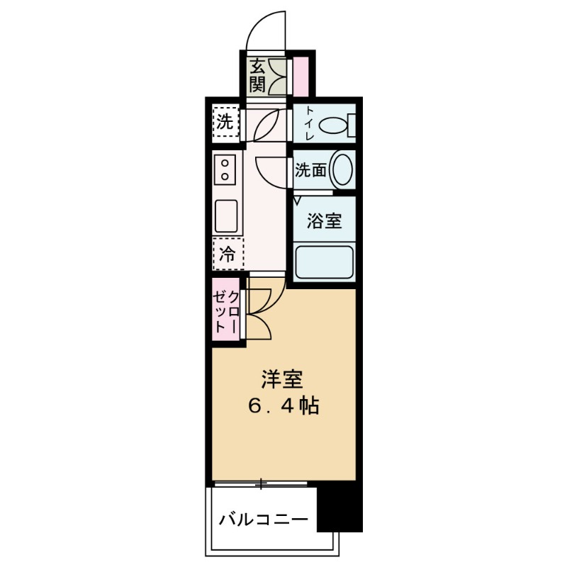レジュールアッシュ大阪城北の間取り写真