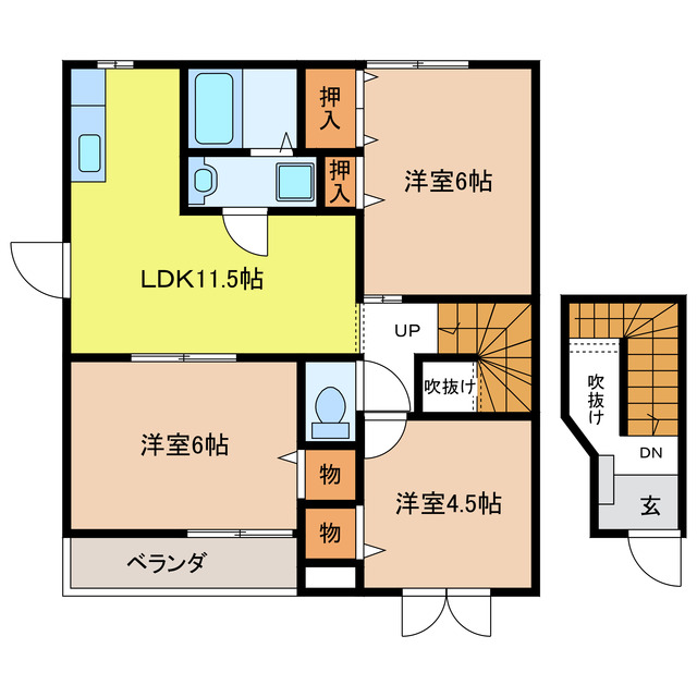 プレギオミツハシ1_間取り_0