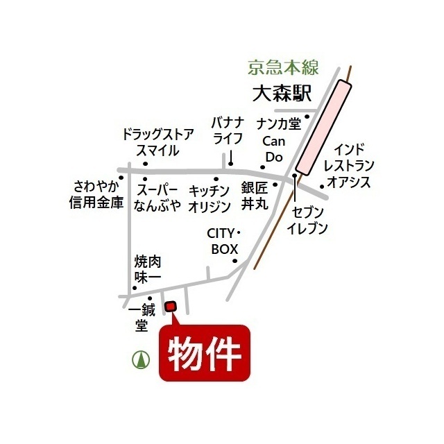 建物外観　地図