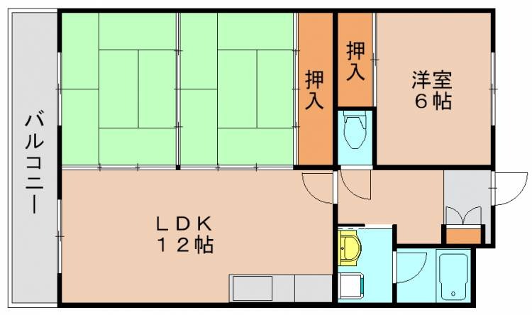 エクセレント田口の間取り写真