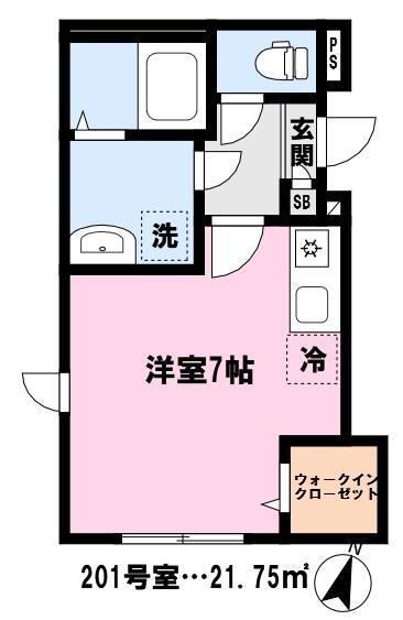 ＪＲ京浜東北線 蕨駅 徒歩8分 2階建 築3年の間取り写真