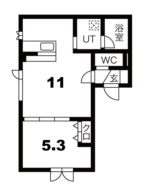 ＪＲ千歳線 千歳駅 徒歩13分 2階建 築7年の間取り写真