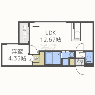 地下鉄東西線 西１１丁目駅 徒歩10分 4階建 築12年の間取り写真