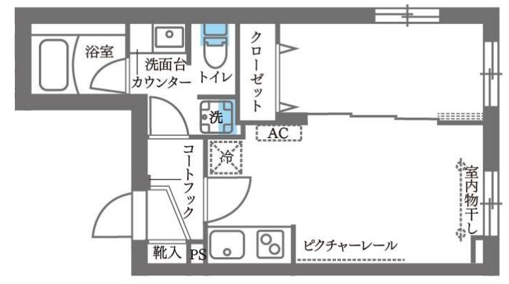 COCOCUBE大森西 東邦医大通りの間取り写真