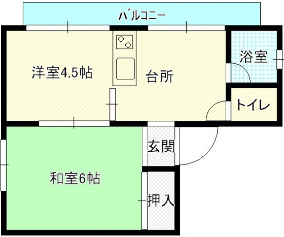 広島市中区舟入本町のマンションの間取り