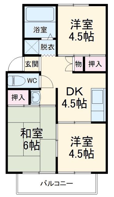 【プレジール東浦の間取り】