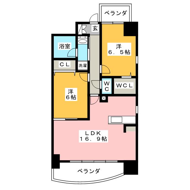 ＶｉＶｉＥＮＤＡ　栄の間取り