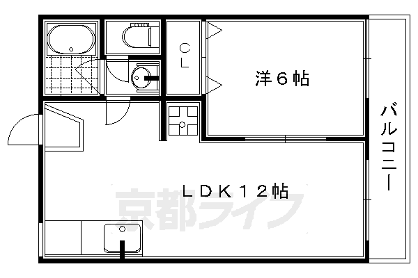 ファミール嵯峨野の間取り