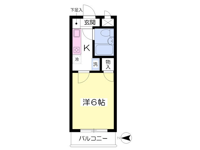 厚木市旭町のマンションの間取り