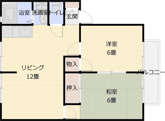 リバーサイド大豊の間取り