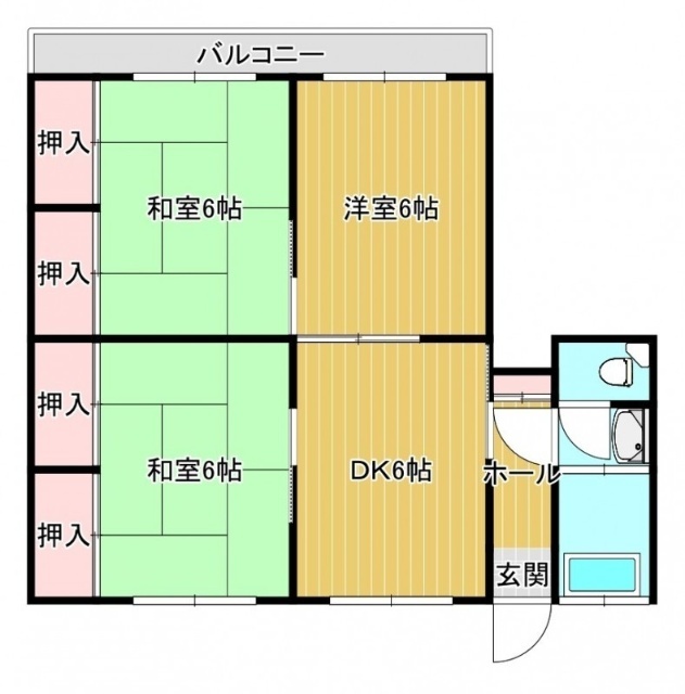 寿ハイツの間取り