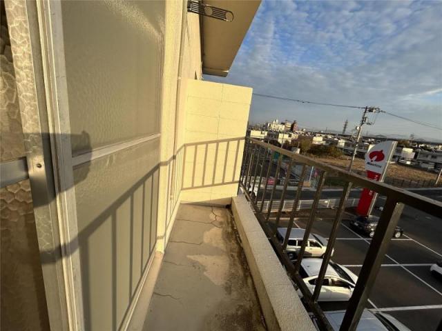 【高松市田村町のマンションのバルコニー】