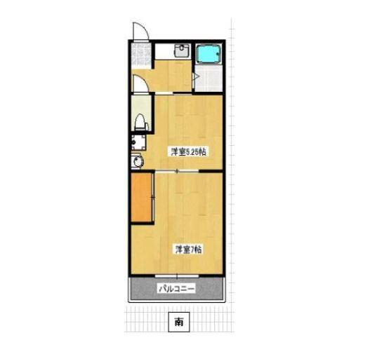 高松市田村町のマンションの間取り