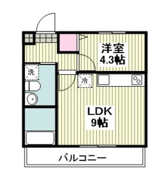 神奈川県横浜市緑区上山３（アパート）の賃貸物件の間取り