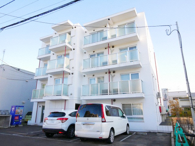 札幌市豊平区旭町のマンションの建物外観