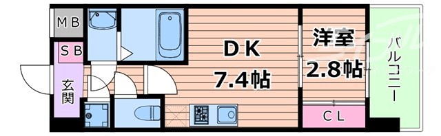 セレニテ江坂ミラクの間取り