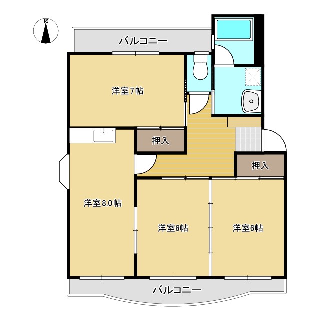 メイワハイツIの間取り