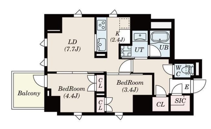 S-RESIDENCE日本橋馬喰町Aereの間取り