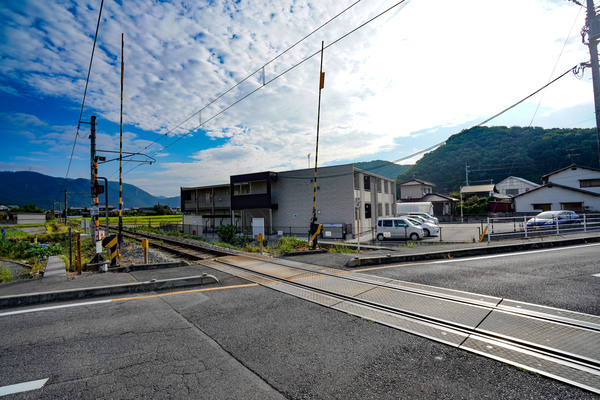 瀬戸内市長船町長船のアパートの建物外観