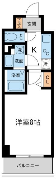 平塚市代官町のマンションの間取り