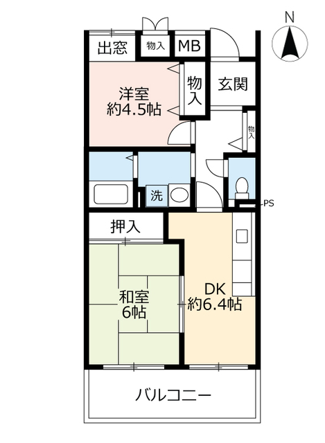 ＵＲアーバンラフレ志賀の間取り