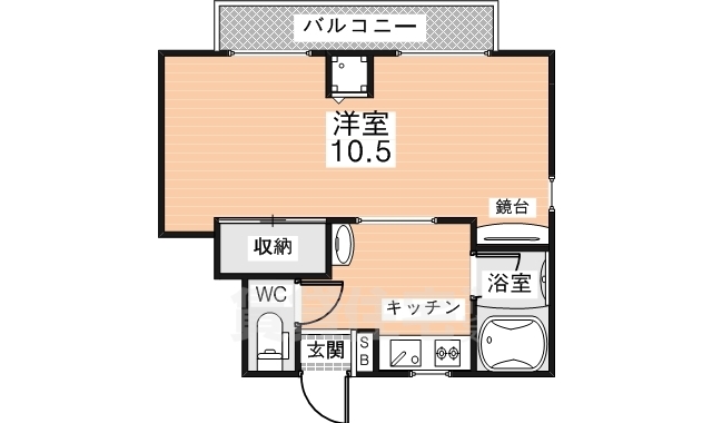 生駒市東旭ケ丘のマンションの間取り