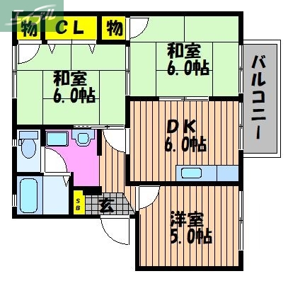 ガルテン26　F棟の間取り