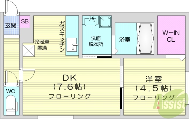 シティレジデンス宮の沢の間取り