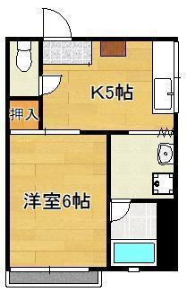 ＣＡＳＡ　ＫＡＯＲＩ　Ｂ棟の間取り