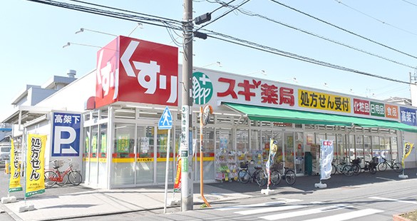 【川崎市中原区今井西町のアパートのドラックストア】