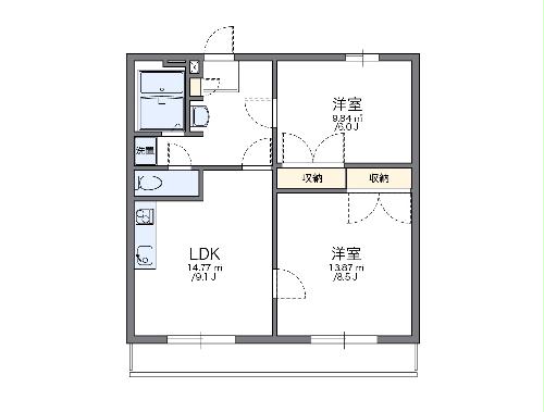 レオパレスエスポワールIの間取り