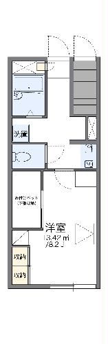 【岐阜市江添のアパートの間取り】