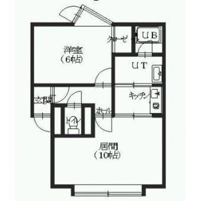 【函館市亀田本町のアパートの間取り】