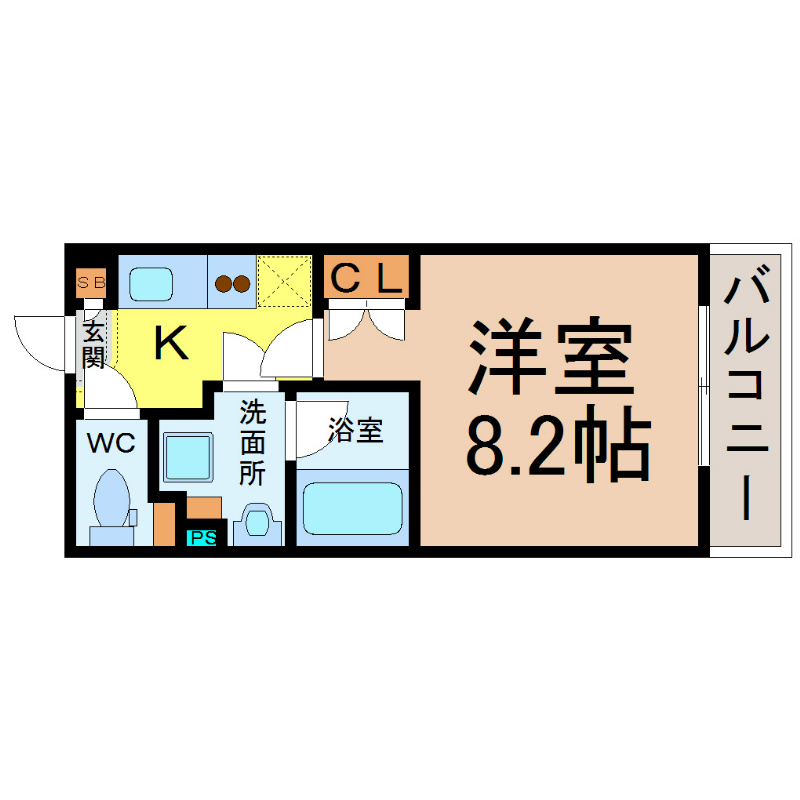 名古屋市千種区堀割町のマンションの間取り