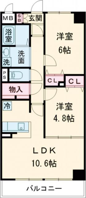 コウジーコートの間取り