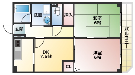 パークハイツ西今川の間取り