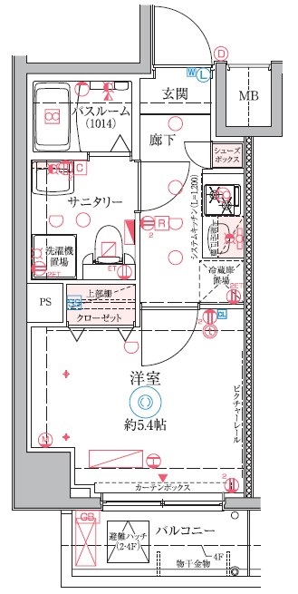 【クレヴィスタ大井町の間取り】