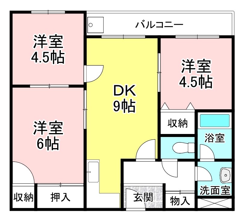 生出マンションの間取り