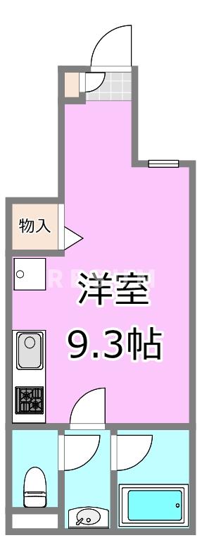 千葉市稲毛区黒砂のアパートの間取り